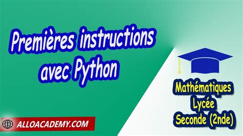 Comment Programmer Avec Python Seconde に対する画像結果