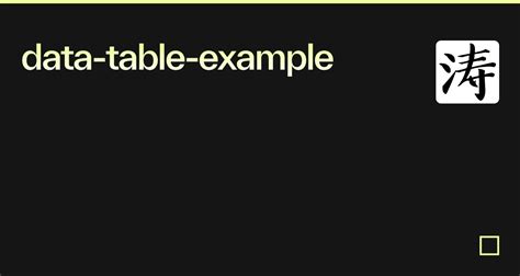 Image result for Basic DataTable Example