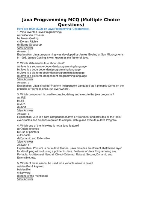 Image result for Java Programming Language Questions