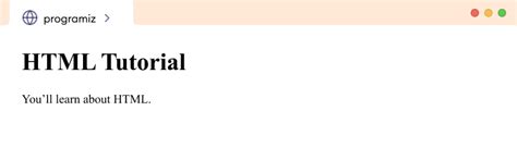 Toradh íomhá ar HTML Sample Program