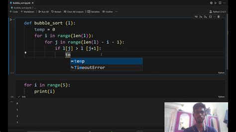 Afbeeldingsresultaten voor Bubble Sort Python Code