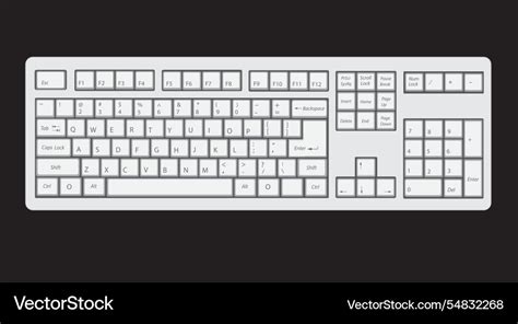 Toradh íomhá ar Computer Keyboard Vector Drawing