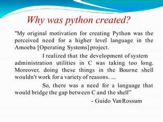 Image result for Python Introduction Slide