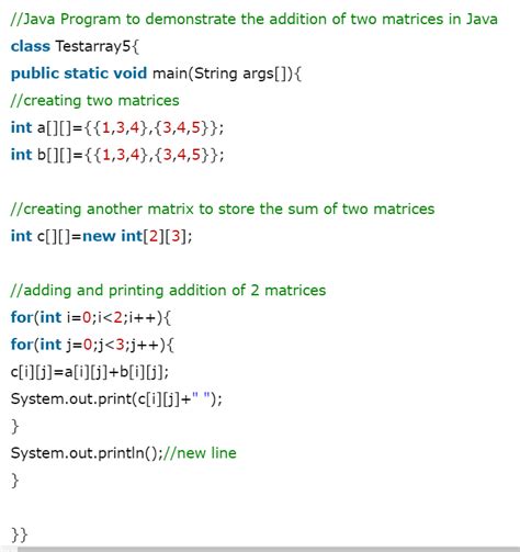 Image result for Java Matrix Array in Java