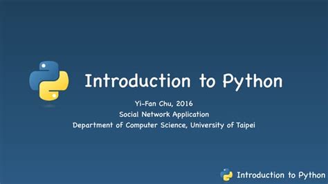 Image result for Python Introduction Slide