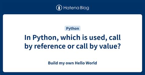 Image result for Python Call by Reference