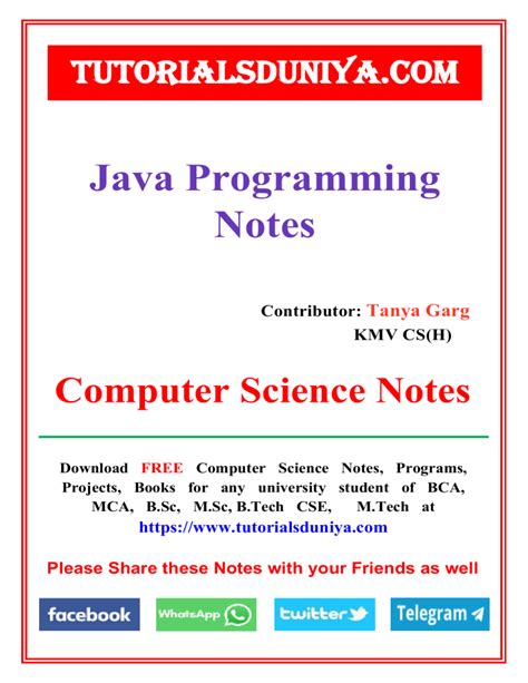 Afbeeldingsresultaten voor Java Tutorials Notes