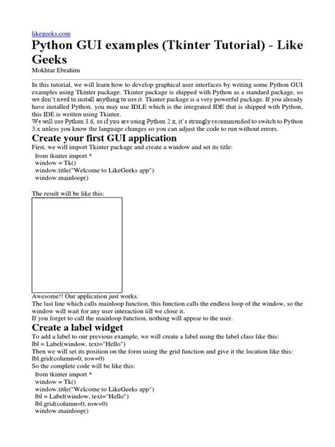 Image result for GUI Examples in Python