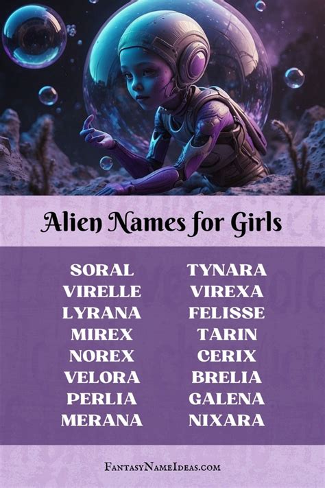 Alien Girl Names に対する画像結果