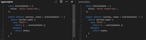 TypeScript vs JavaScript Syntax に対する画像結果