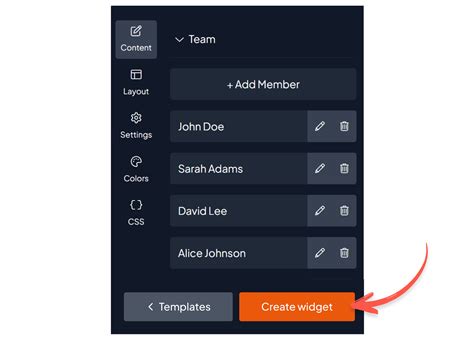 Image result for Table Widget JavaScript