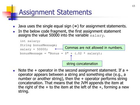 Image result for Assignment Example in Java