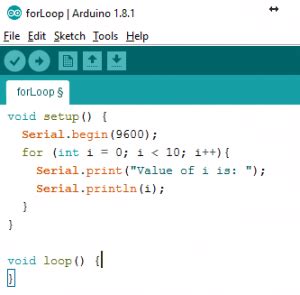 Image result for For Loop Arduino Code