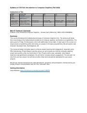 Afbeeldingsresultaten voor Computer Graphics Course