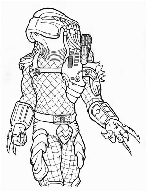 Alien vs Predator Coloring Pages に対する画像結果