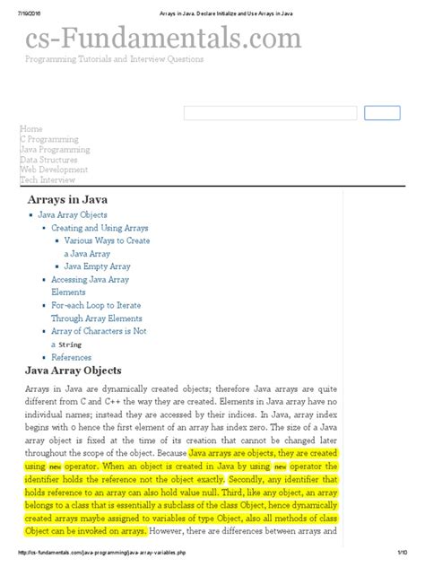 Image result for Java Arrays Interview Questions