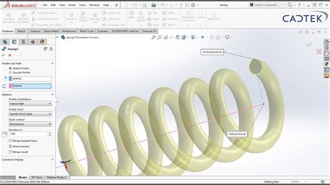 Bildergebnis für SolidWorks Spring Design Tutorial