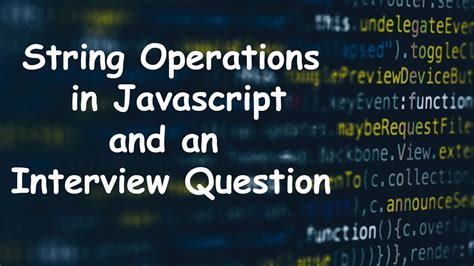 Image result for How to Use String Operations JavaScript