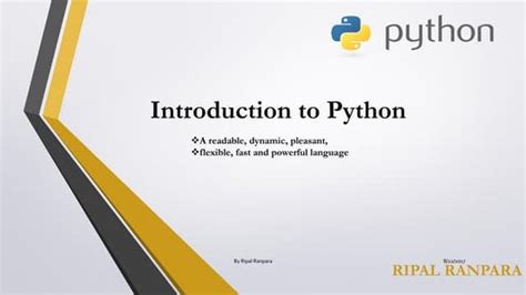 Image result for Python Introduction Slide