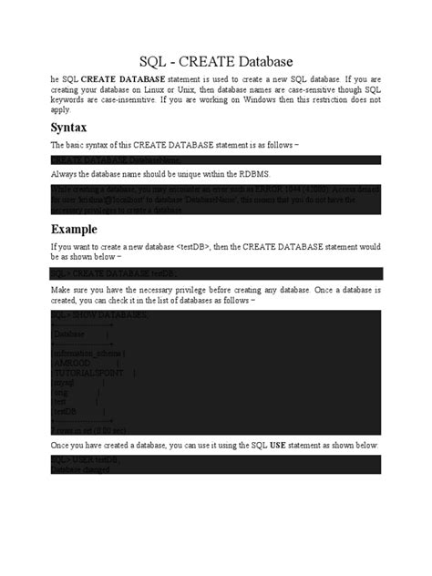 Image result for SQL Script to Create Database