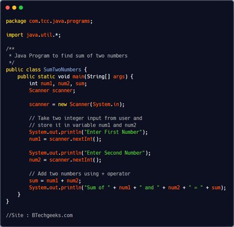 Java Program to Add Two Numbers に対する画像結果