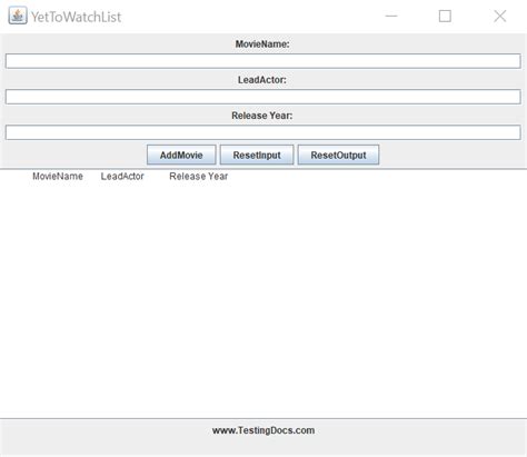 Image result for Java GUI Application Example