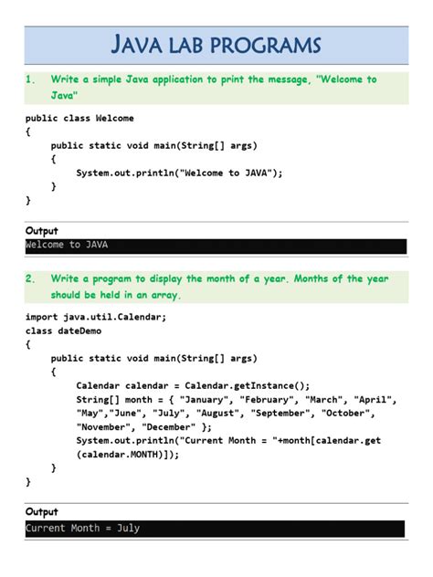 Image result for Java Lab Programs