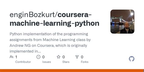 Image result for Machine Learning Python Coursera