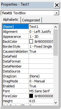 Image result for Text Box Visual Basic