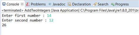 Java Program to Add Two Numbers に対する画像結果