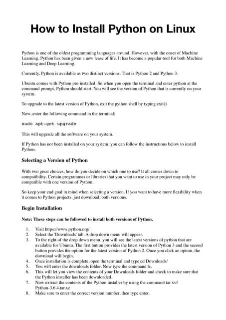 Image result for Python Install On Linux