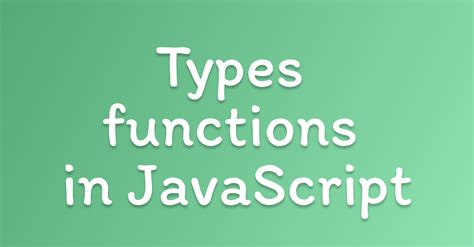 Image result for JavaScript Function Types