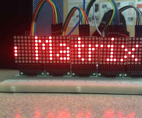 Scrolling Text on a 8x8 LED Matrix Using an Arduino UNO : 5 Steps (with ...