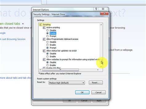 Toradh íomhá ar Enable JavaScript Internet Explorer