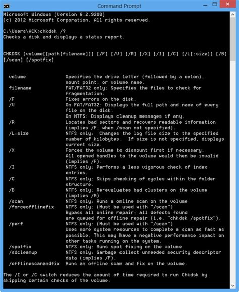 Image result for Check Disk Command-Prompt