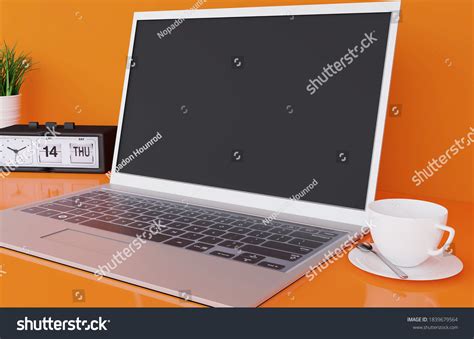 Computer Monitor Output Device That Displays Stock Illustration ...