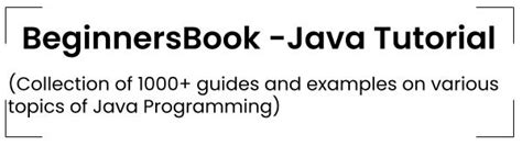Image result for Tutorial of Programming Java