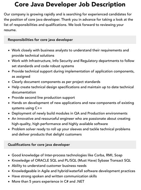 Image result for Core Java Developer