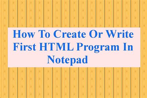 Image result for How to Make a Website Usingnotepad Using HTML