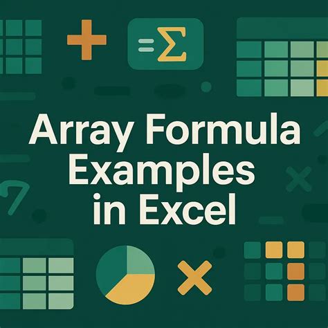 Image result for Excel Array Formula Tutorial