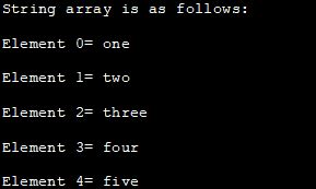 CString Array Examples に対する画像結果
