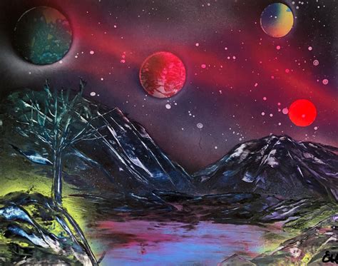 Toradh íomhá ar Alien Landscape Paintings