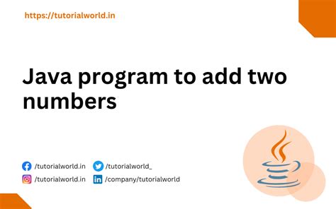Java Program to Add Two Numbers に対する画像結果