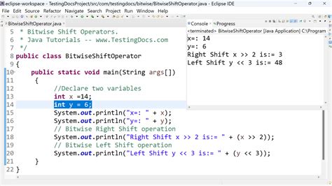 Toradh íomhá ar Operators in Java