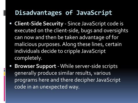 Image result for JavaScript Downsides