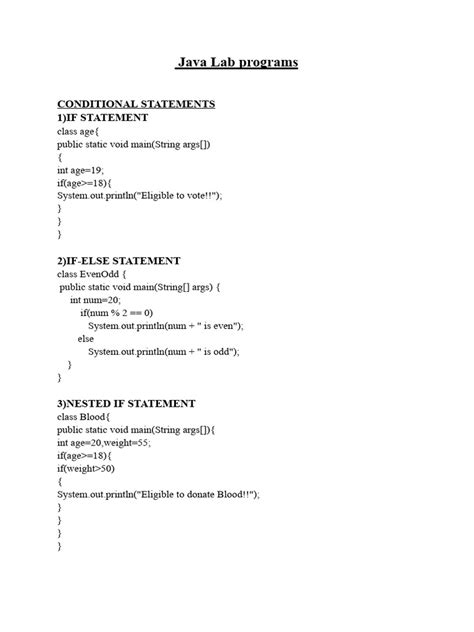 Image result for Java Lab Programs