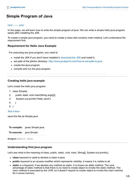 Simple Java Programs for Beginners Examples に対する画像結果