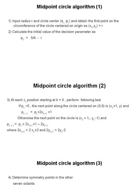 Image result for Midpoint Circle Algorithm in Computer Graphics Solved Example
