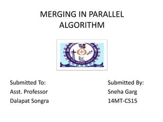 Image result for Parallel Merging Algorithm