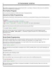 Image result for Basic Syntax in Python